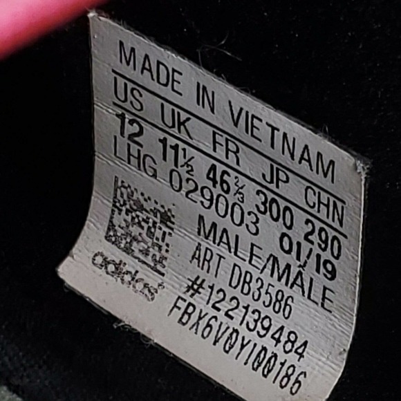 Adidas NMD R1 Core Athletic Training Shoe Mens Size 12 DB3586 Black White Pink - Picture 9 of 9